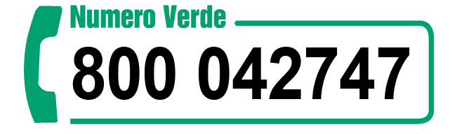 prenota una visita telefonando al Numero Verde 800042747